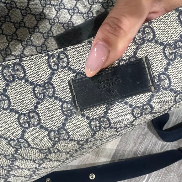 Gucci GG Monogram Navy Diaper Bag - Picture 11 of 12